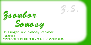 zsombor somosy business card